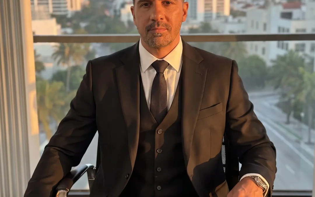 Patricio Olivera en su oficina de Miami